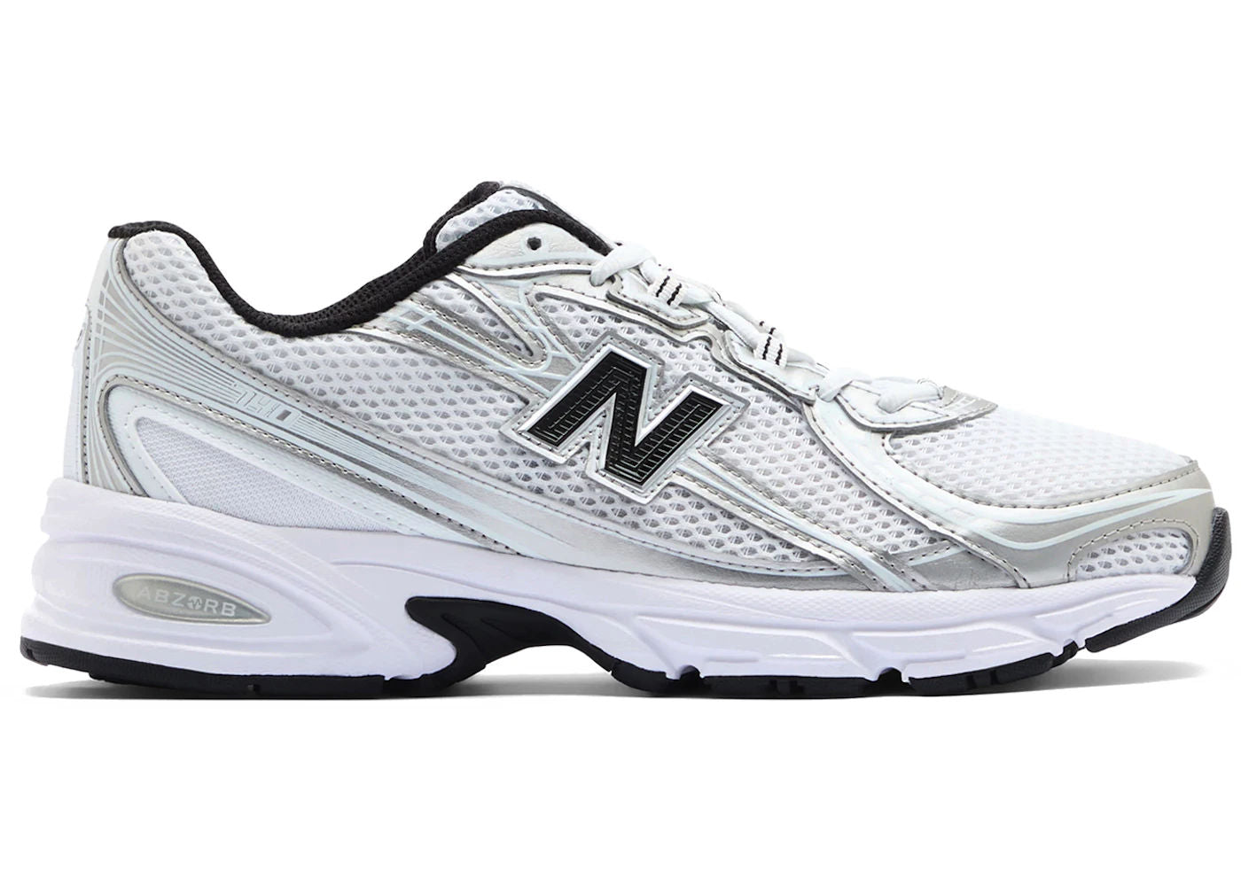 New Balance 740 White Silver Metallic Navy