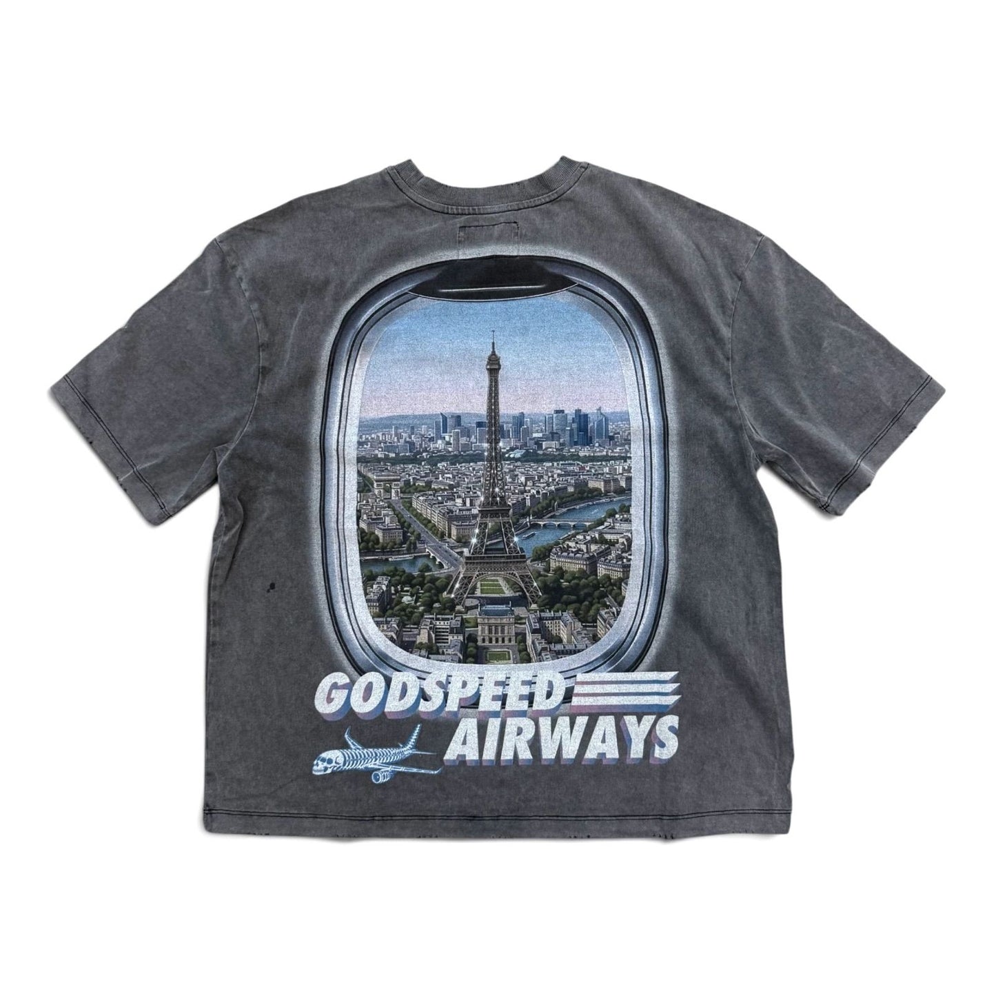 Godspeed Air Paris Pocket Tee - Washed Black