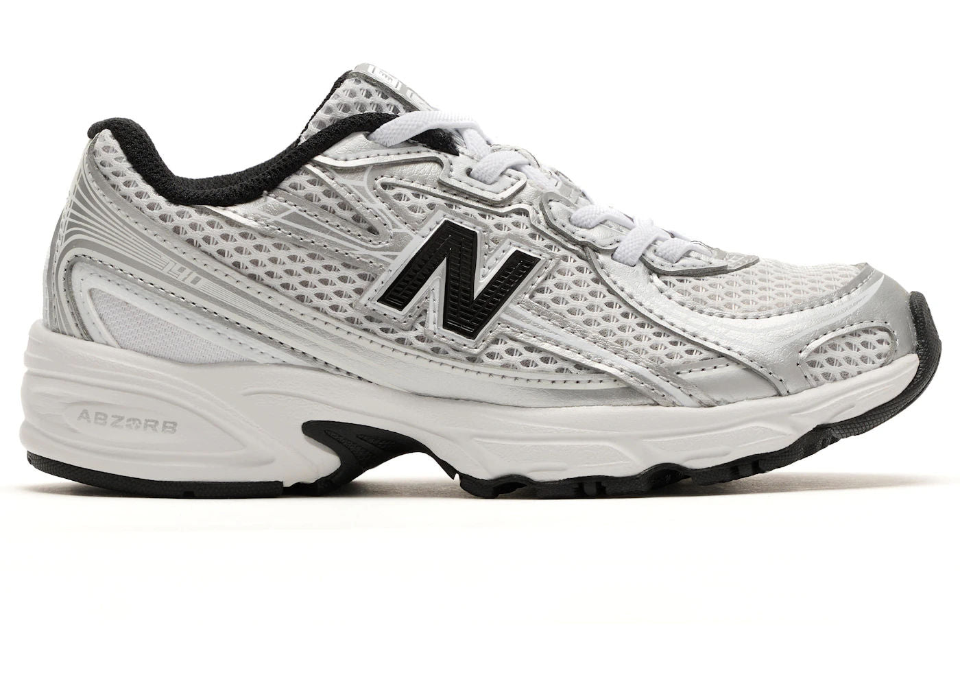 New Balance 740 Bungee Lace Grey Black (PS)