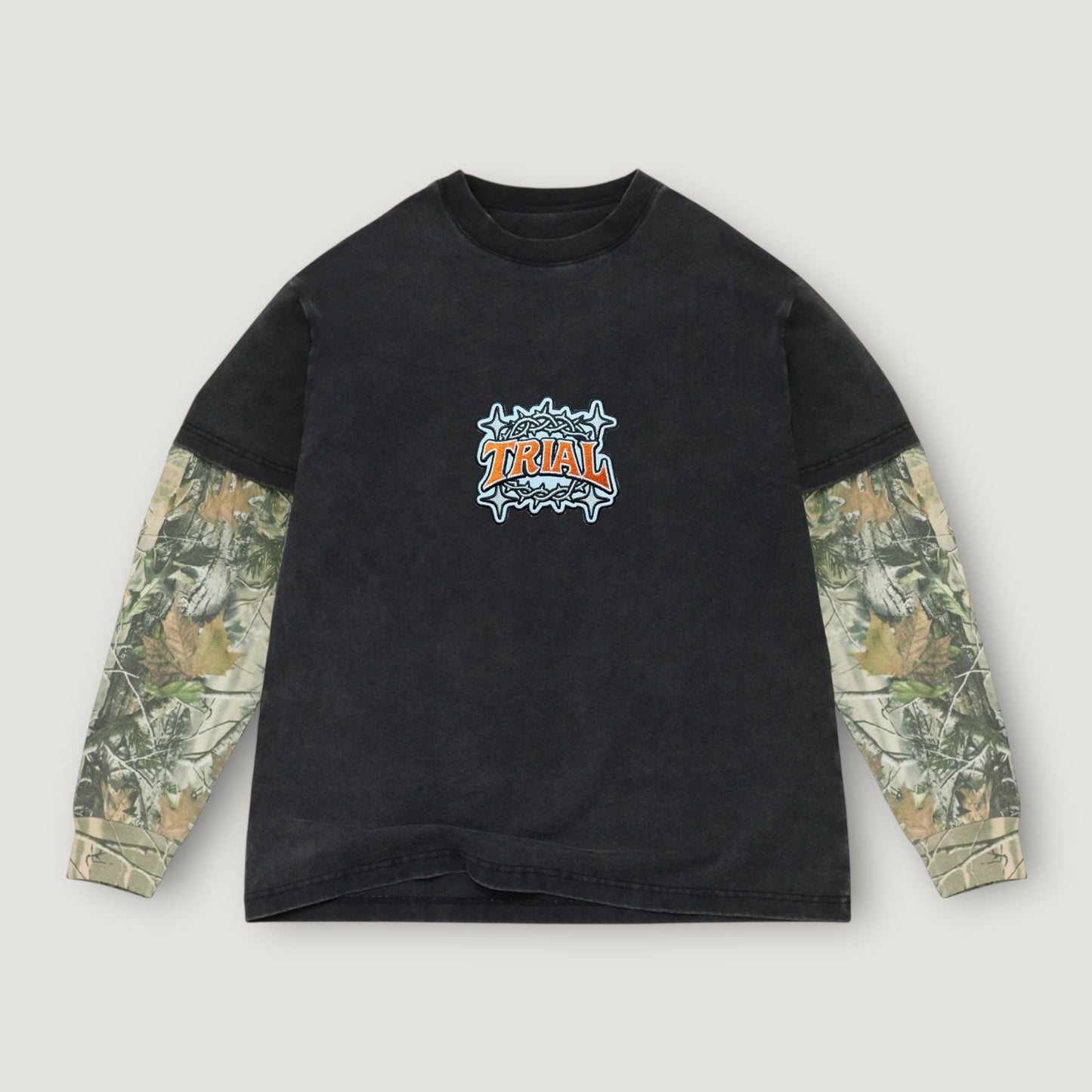 Trial Run Layered Tee - Vintage Camo