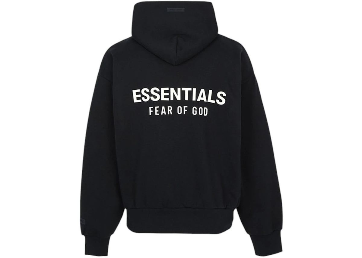 Fear of God Essentials Classic Fit Fleece Hoodie Black
