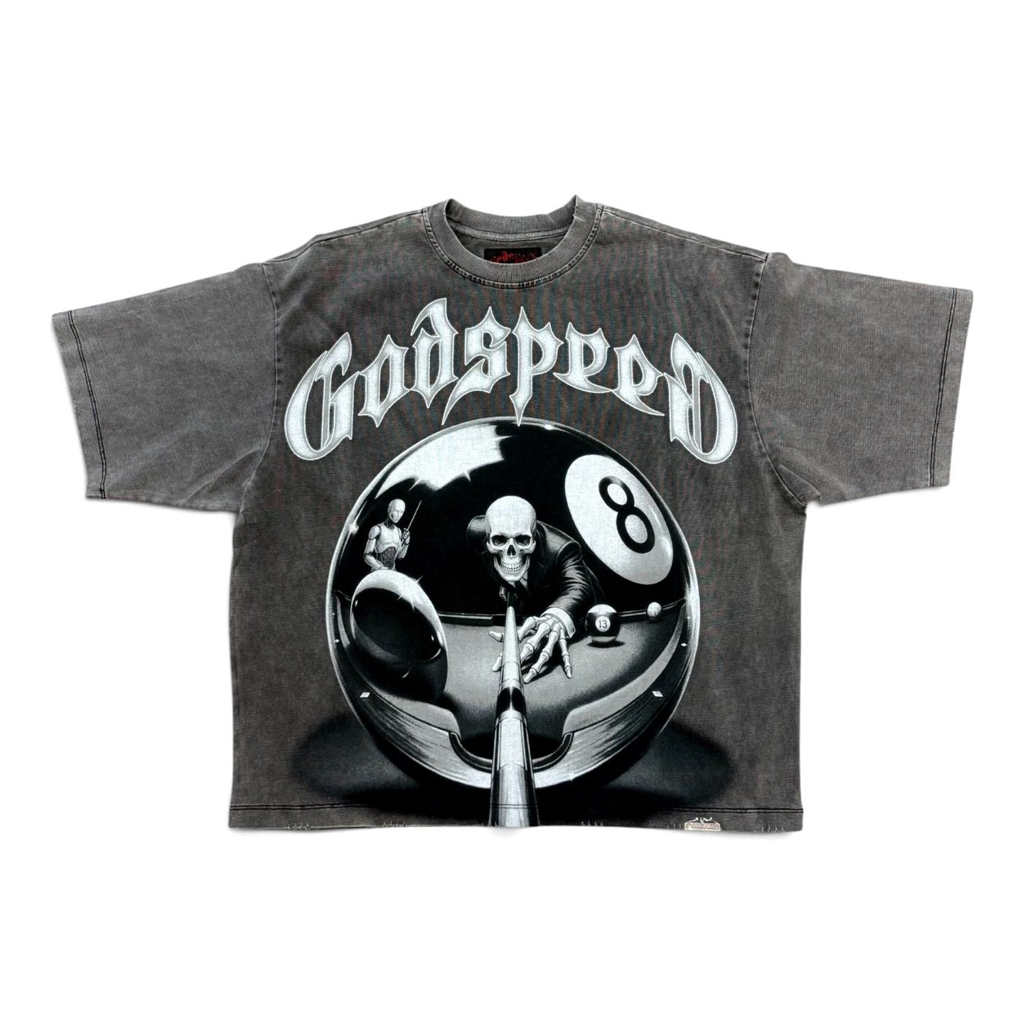 Godspeed 8-Ball Tee - Washed Black