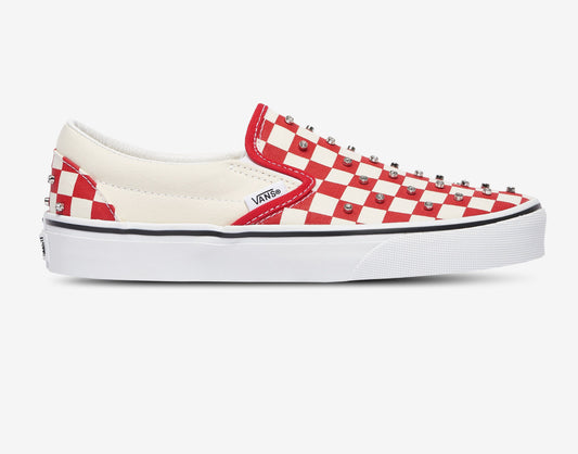 Vans Classic Slip-On Checkerboard Rhinestone Red (W)