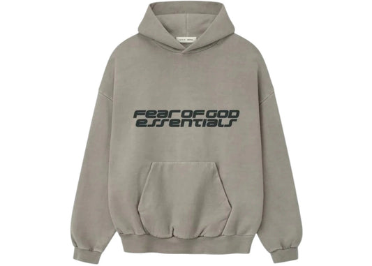 Fear of God Essentials Heavy Fleece 90's Hoodie Smoke Grey