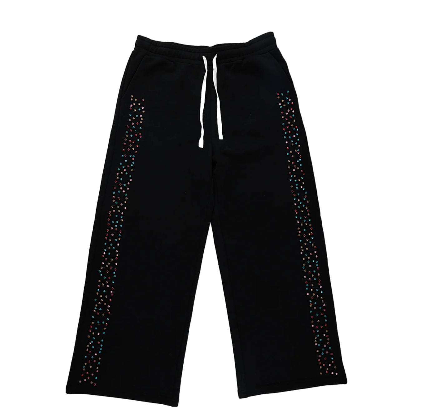 AZVA Crystal Cactus Sweats - Black