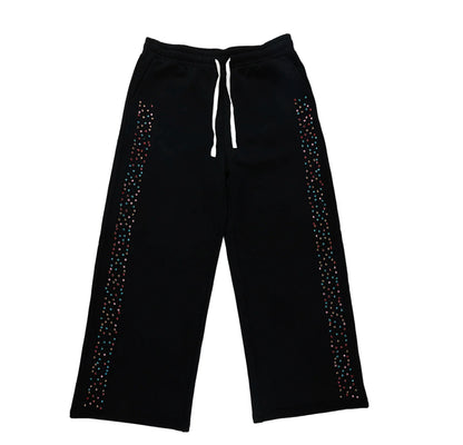AZVA Crystal Cactus Sweats - Black
