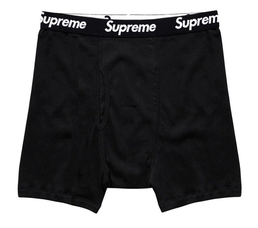 Supreme Hanes Boxer Briefs (1 Pair) Black