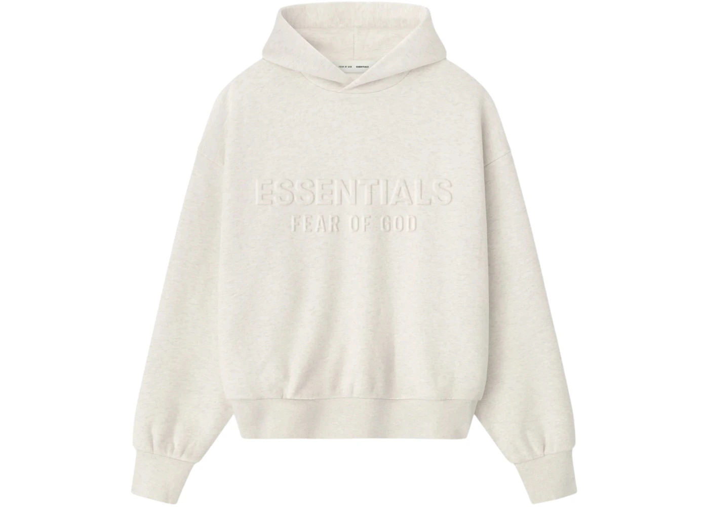 Fear of God Essentials Embossed Essentials Classic Hoodie Oatmeal Heather