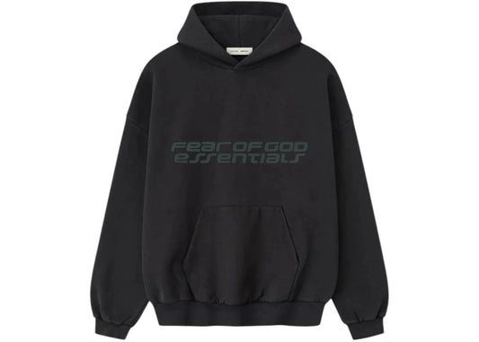 Fear of God Essentials Heavy Fleece 90's Hoodie Vintage Black