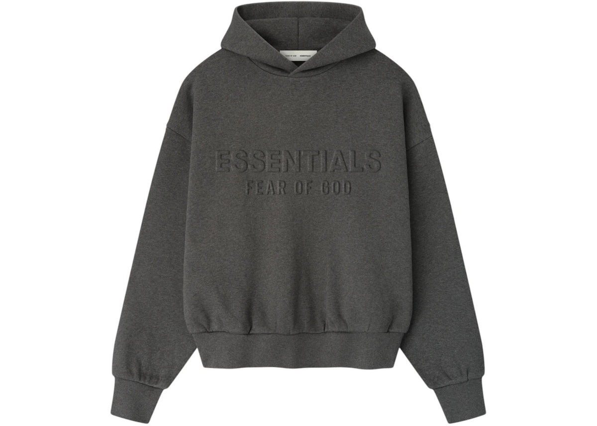 Fear of God Essentials Embossed Essentials Classic Hoodie Charcoal Heather