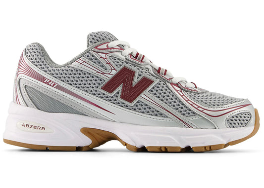 New Balance 740 Silver Metalic Monarch Burgundy (GS)