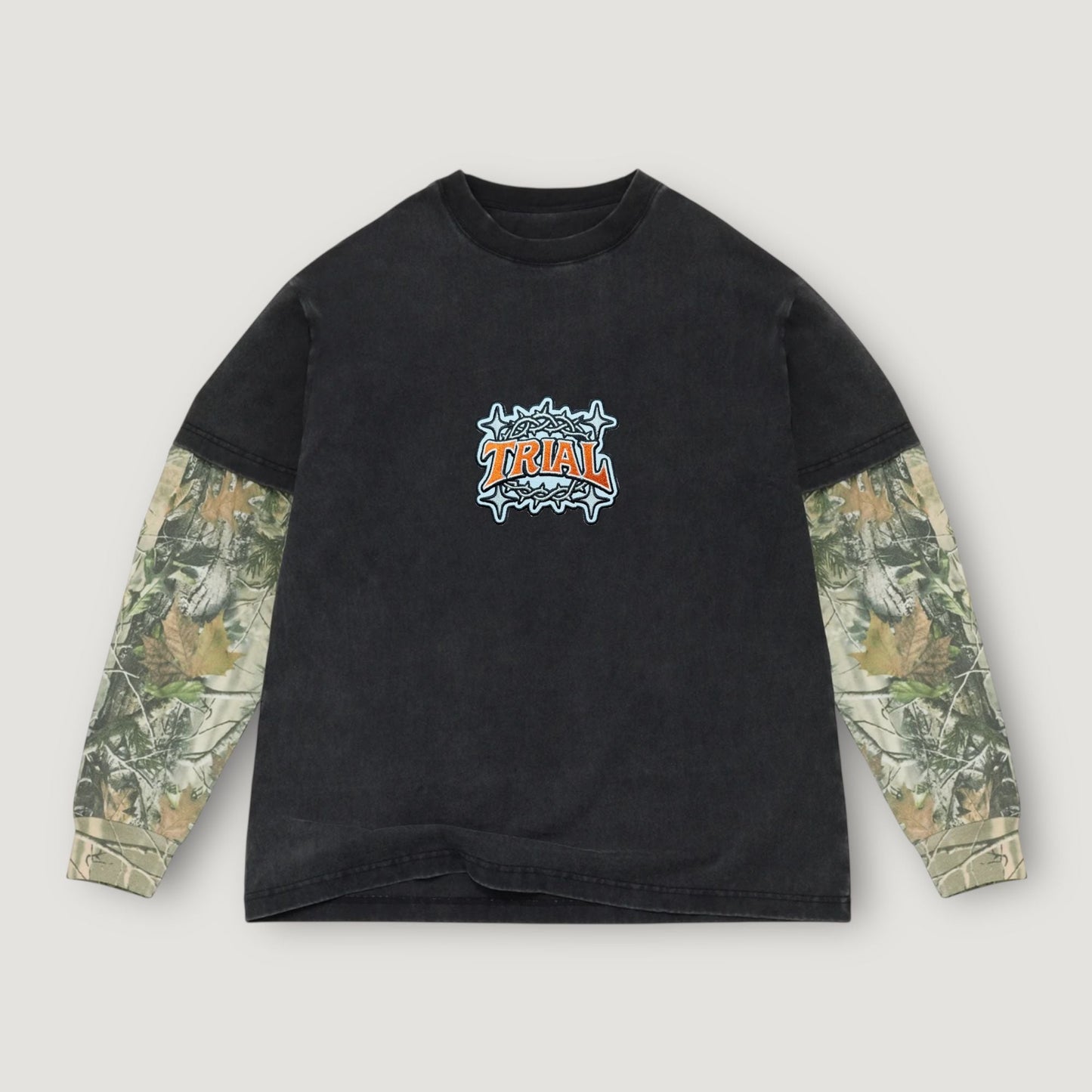 Trial Run Layered Tee - Vintage Camo
