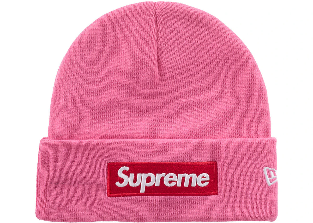 Supreme New Era Box Logo Beanie (FW25) Magenta