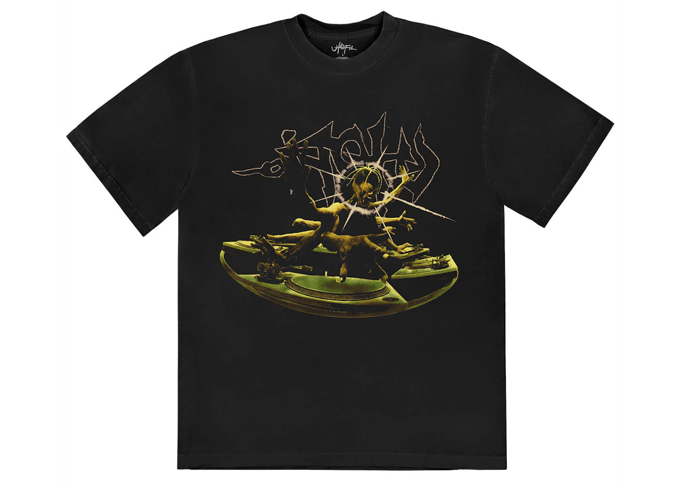 Travis Scott DJ Tee Black